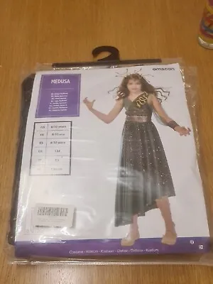 £14.99 • Buy Girls Medusa Costume Child Halloween Greek Roman Goddess Kids Fancy Dress Outfit