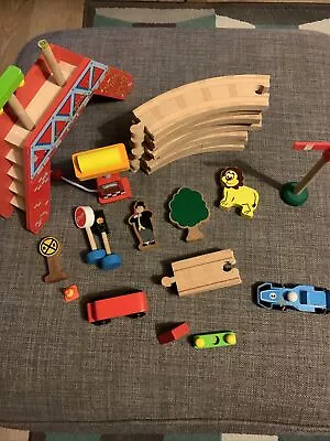 £5.99 • Buy Wooden Track Toys Bundle Bigjigs Le Toy Van