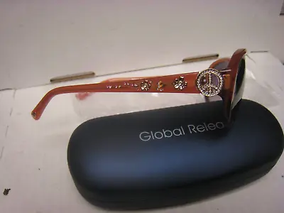 Ed Hardy   Eyeglasses In PLUM  PEACE  58-128-45v  W/case Ornate SUN GLASSES • $39.99