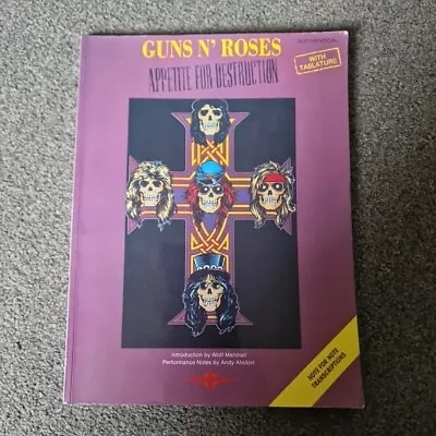 Guns N' Roses: Appetite For Destruction Guitar TAB Book 1998 - VGC • £6.95