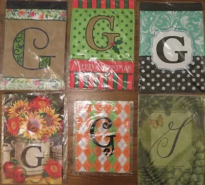   G   ONLY Monogram / Initial / Letter   G   ONLY  G  CHOOSE Design Garden Flag • $6.75