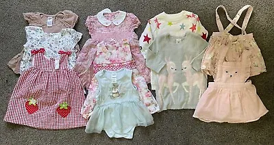 Bulk Girl Clothes 0 6-12 Months Disney Baby GAP Ollie’s Place Cleo Little Me • $15