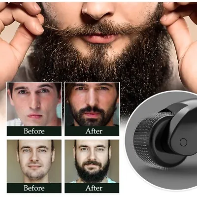 $3.94 • Buy Micro Needle Derma Roller Microneedle Mustache Beard Hair Growth Roll Care Tool
