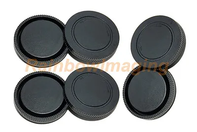 (3 Pcs) Lens Rear Caps +Body Covers Sony E-Mount A6500 A6300 A6100 A6000 A5100 • $7.03