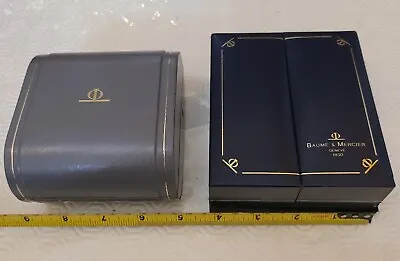 Vintage Baume & Mercier Presentation Boxes For Men's Wrist Watch Lot Of 2 Boxes • $45