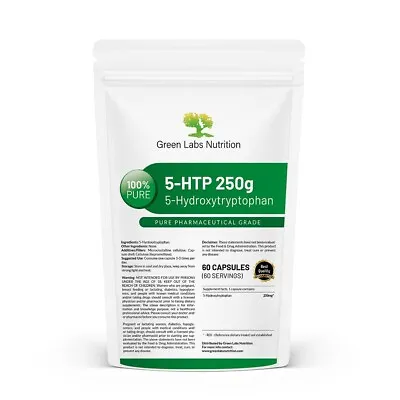 5-HTP 5-hydroxytryptophan 250mg Vegan Capsules Mood And Sleep Support • $85.49