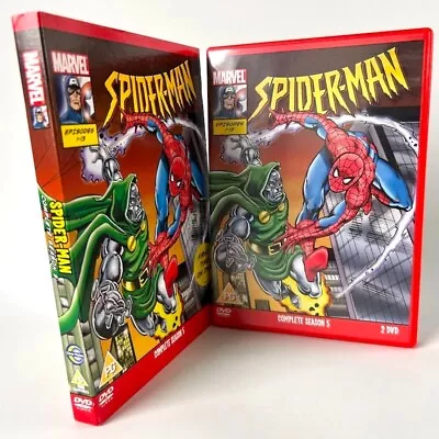 Spider-Man - The Animated Series 5 - Vols. 1 And 2 (Region 2 DVD X 2) Free P&P • £37.99