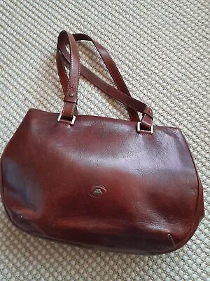 £60 • Buy The Bridge Brown Leather Shoulder Bag Medium To Large Size