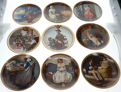 14-Set Norman Rockwell Ltd. First Edition Plates Fine China W/Certifications! • $299.99