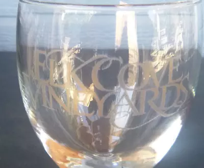 Vintage  Elk Cove Vineyards Winery Wine Glass Willamette Valley Oregon 6  • $9.99