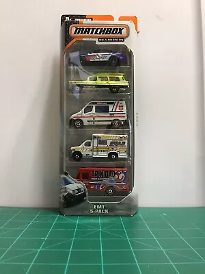 Matchbox On A Mission EMT 5 Pack 1:64 -Ambulance-Sheriff-Medical Response Unit • $12