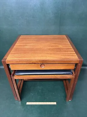 Rare Mid Century Modern Teak Table & Bench By Brode Blindheim Sykkylen Norway • $1495