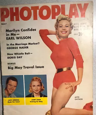 PHOTOPLAY Magazine May 1956 Mitzi Gaynor Cover • $14.99