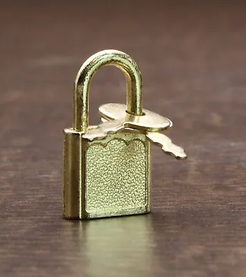 3 Pcs Mini Gold Padlock With Keys • $1.75