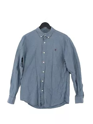 Farah Men's Shirt M Blue 100% Cotton Basic • £8