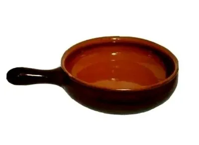 Vntg Vulcania Pottery Terracotta 6  Skillet Crock #20 Made In Italy No Flaws • $21.25