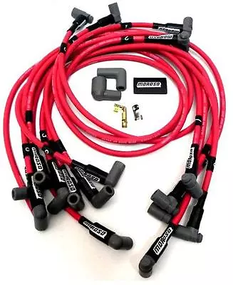 MOROSO ULTRA 40 RED SPARK PLUG WIRES BBC CHEVY 454 502 Under Header HEI • $99