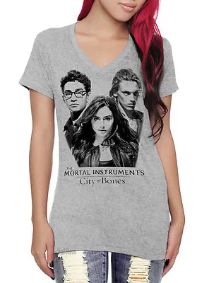 The Mortal Instruments: City Of Bones V-Neck T-Shirt Clary Jace Simon Hot Topic • $14.95