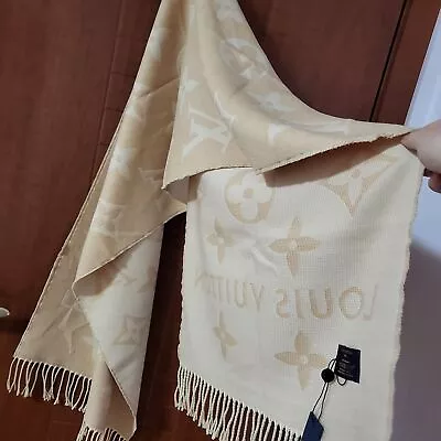 Louis Vuitton Wool Shawl Yellow Scarf 65cmx180cm • $105