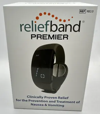 Reliefband Premier Anti-Nausea Wristband - Charcoal - New - Sealed • $139.95