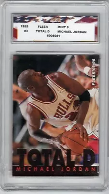 1995 Fleer Total D #3 Michael Jordan AGC 9 Mint • $29.99