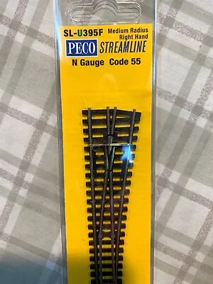 Peco N  Sl-u395f Code 55 Medium Radius Turnout ( Right   )  Unifrog • $26.99