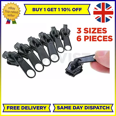 Universal Replacement Repair Kit 3 Sizes Zip Slider Tool METAL Fix A Zipper UK • £4.22