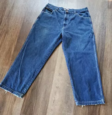 Vintage PJ Mark BAGGY Fit Blue Denim Jeans  40x32 Wide Leg Y2k Skater • $35