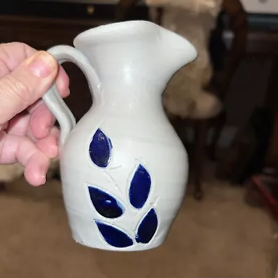 Vintage  Williamsburg Pottery Pitcher..cobalt Blue.. • $20