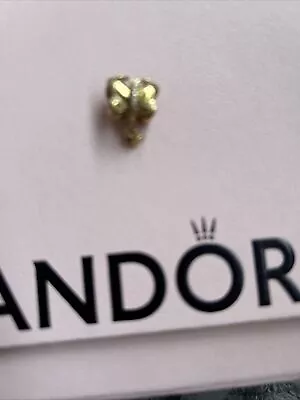 Pandora Shine 18ct Yellow Gold Plated Sparkling Butterfly Pendant Charm • £20.18