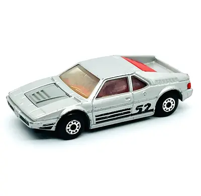 Matchbox Lesney Superfast 52 BMW M1 In Silver Dark Red Interior Nmint! • £8