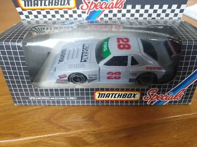 Scarce Original Vintage Boxed Matchbox Specials Sp8 Ford Mustang Turbo Zakspeed • $49.78