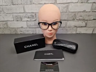 £75 • Buy Authentic Chanel 3256 C501  55017. 140 Black Glasses Frame, Used