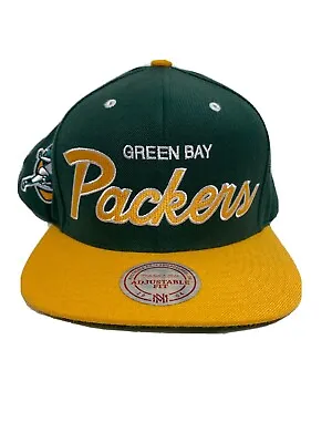 Vintage Green Bay Packers Snapback Mitchell & Ness Hat W/ Original Sticker • $39.99