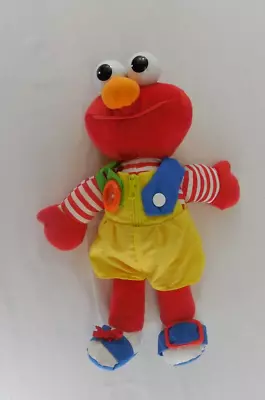 Playskool Sesame Street Vtg. 1993 15  Dress Me Up Pal Elm Elmo Button Zip Snap • $24.99