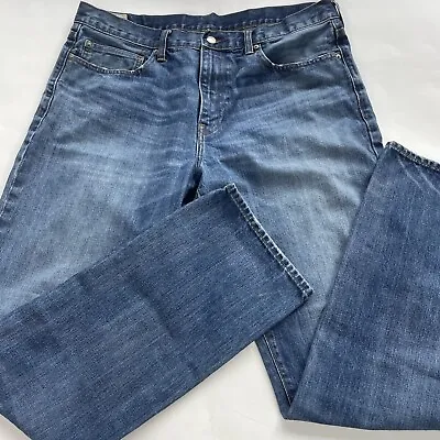 J Crew Mens Style 1040 Japanese Kaihara Denim Straight Fit Jeans 36 X 34 • $32