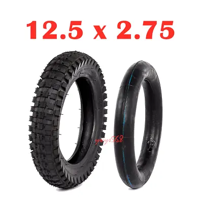 12.5 X 2.75 Knobbly Tire + Tube For Mini Gokart Scooters Quad ATV Dirt Pit Bikes • $92.98