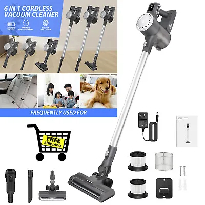 3800W Cordless Vacuum Cleaner Hoover Upright Lightweight Handheld Bagless Home • £53.10