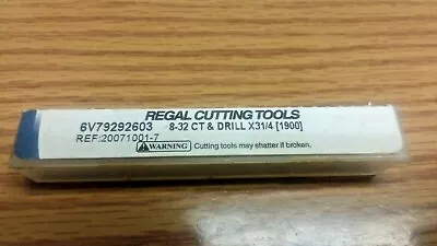 Regal Cutting Tools 8-32 X 3-1/4  TAP & DRILL BIT 6v79292603 • $10.99