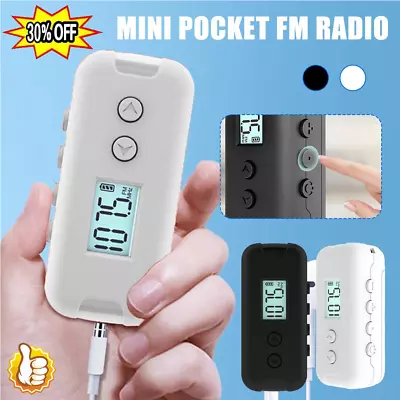 Mini Pocket FM Radio Portable 50-108MHZ Radio Receiver With LCD Display • $6.98