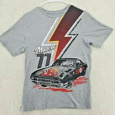 Wonder Nation Boys Graphic T-Shirt Muscle Car 77 Heathered Crew Neck XXL • $20.31