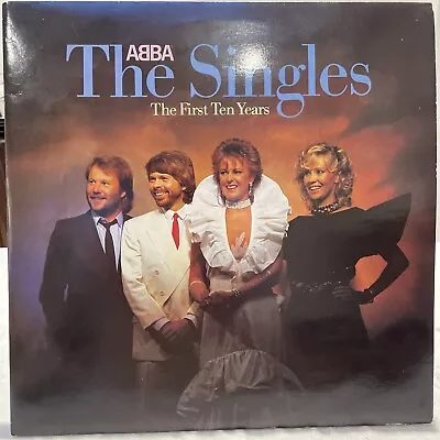 ABBA The Singles The First Ten Years Double Vinyl LP 1982 ABBA 10 • £0.99