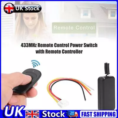 DC 5V-12V Wireless Remote Control Switch 1 Channel Relay Receiver Module UK • £7.29