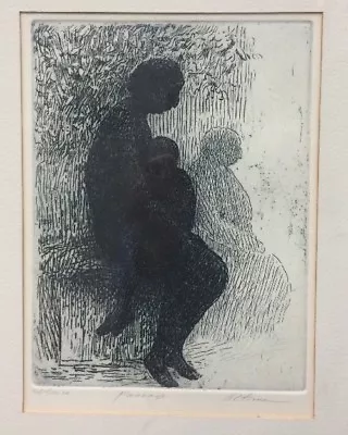 $395 • Buy Harold Altman Signe Etching  Passage  ~ 1958 ~ 20/20 ~ New York, Central Park