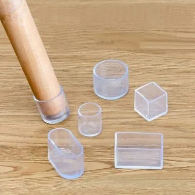 $4.16 • Buy 4X Chair Leg Cap Silicon Rubber Feet Floor Protector Pad Furniture Table Cover