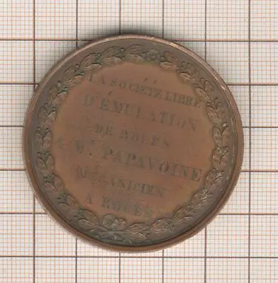 Rouen Medal Charles X To Mr Papavoine Mechanics To Rouen • $89.35