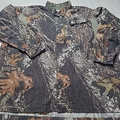 Mossy Oak Break-up Camo Ripstop Vented Lightweight Shirt 3XL XXXL Hunting • $20.25