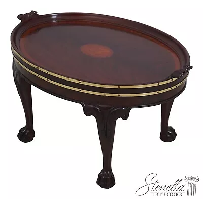 L62440EC: BAKER Stately Homes Clawfoot Mahogany Coffee Table • $1595