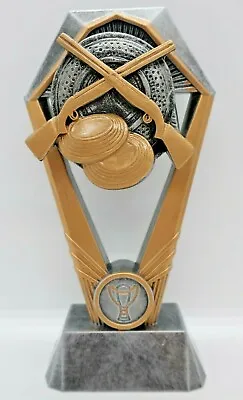 Clay Pigeon Shooting 3D Hex Tower Trophy Award 210mm Engraved FREE • $14