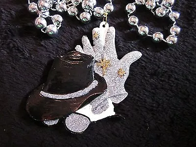  GLITTERED GLOVE - HAT - SHADES  MG BEAD MICHAEL JACKSON KING Of POP (B320) • $7.95